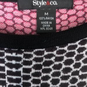 Style & Co Dresses - 3/$20 Style & Co pink black soft dress medium Style & Co Dresses - 3/$20 Style & Co pink black soft dress medium